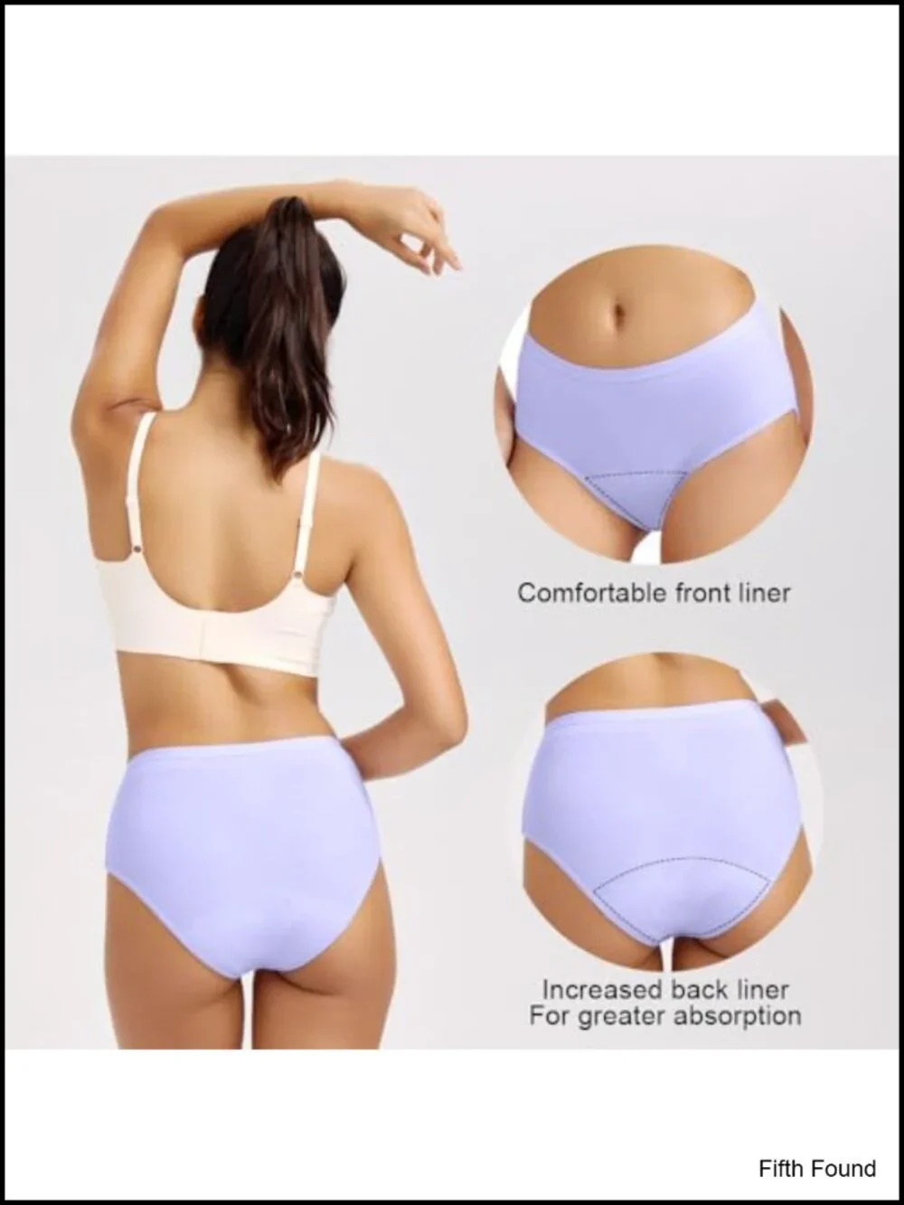 Mid-Waist Incontinence Underwear for Women Leak Proof Panties Washable